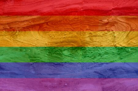 texture of the sandstone of the Red Canyon in the desert of southern Eilat in Israel. LGBT natural pattern, Vintage texture background, Abstract paintingの写真素材