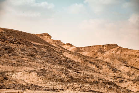 sandy hills in the desert of Israel, Red Canyon near the city of Eilat