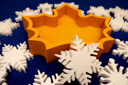 foam boxes made of pepoplast, extruded polystyrene foam for edible bouquets. orange leaf. gift...