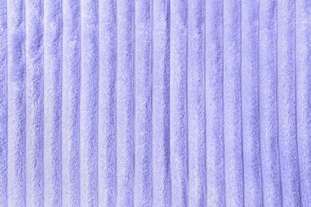 Color of the year 2022 Very Peri. Trendy color concept. Soft pastel fleece throw fabric with lines....