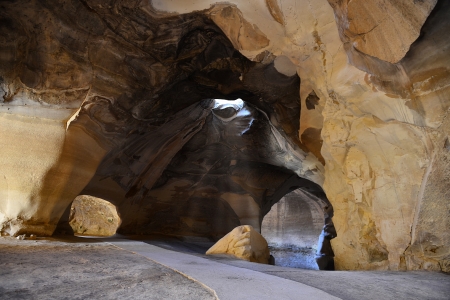Bell cave at Tel-Maresha - Beit Guvrin National Park. An ancient quarry, dug during Early Arabic...