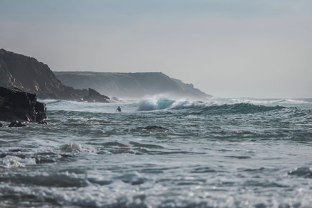 Rocky coast and seascape