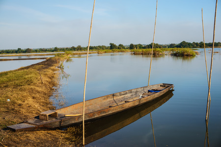 the rowboad for life water circulation and fishingの写真素材
