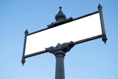 label banner on white