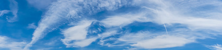 Panorama clouds in the blue skyの写真素材