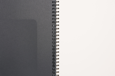 blank realistic spiral notepad notebookの写真素材