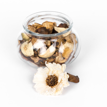 flower dried isolated on a white backgroundの写真素材
