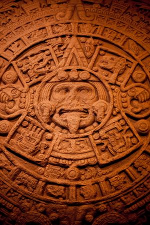 Stone calendar of North American Indiansの写真素材