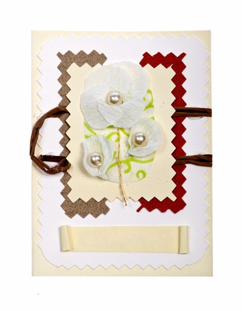 handmade greeting cardの写真素材
