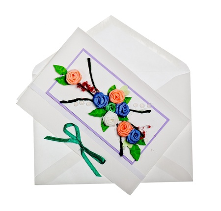 handmade greeting cardの写真素材