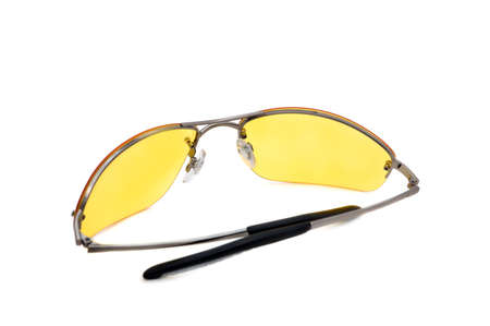 yellow glassesの写真素材