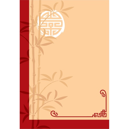 Vector Oriental Copy Space Compositionのイラスト素材