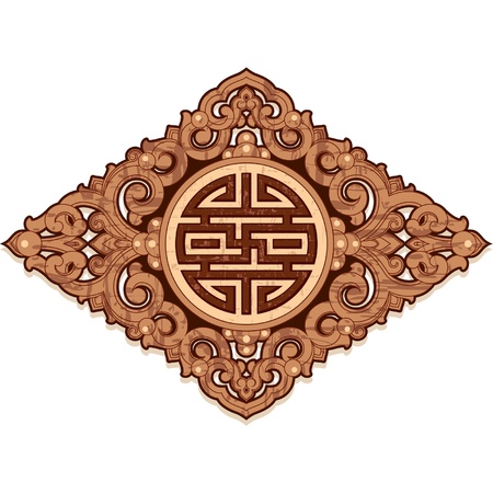 Oriental Design Element のイラスト素材