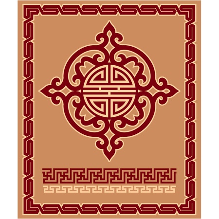 Set of Oriental Design Elementsのイラスト素材