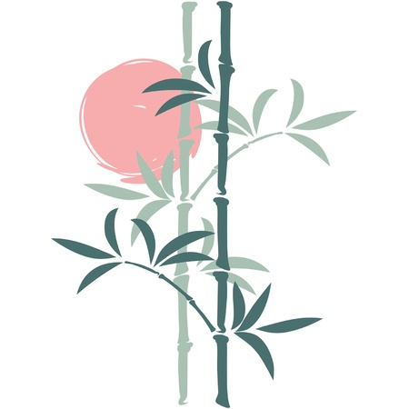 Oriental Vector Bambooのイラスト素材