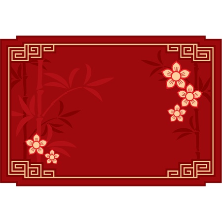 Vector Oriental Layout Composition (cover, invitation, blank, page, background) のイラスト素材