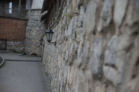 brick wall part of the fortressのeditorial素材