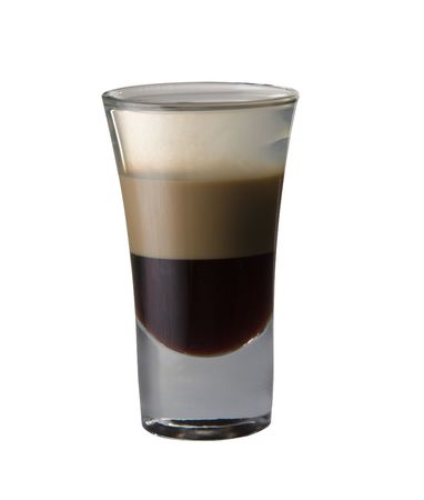  b-52 cocktail isolated on white backgroundの写真素材