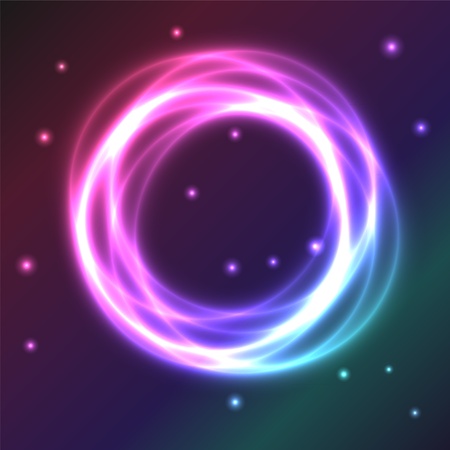 Colorful glowing circle vector background.のイラスト素材
