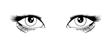 Beautiful female eyes. Vector illustration EPS 8のイラスト素材