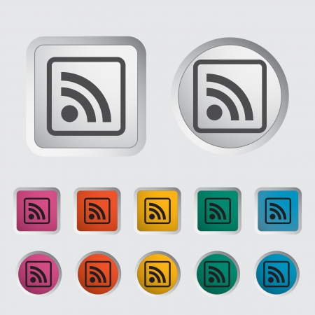 Rss icon  Vector illustration のイラスト素材