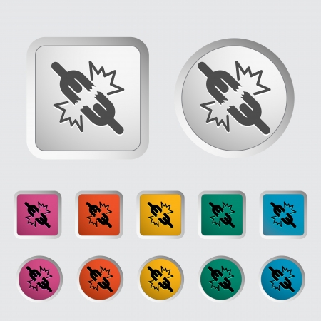 Broken connection single icon  のイラスト素材