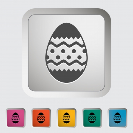 Easter Egg single icon. illustration.のイラスト素材