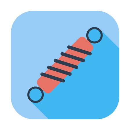  Automobile shock absorber single icon  のイラスト素材