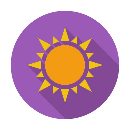 Sun flat iconのイラスト素材