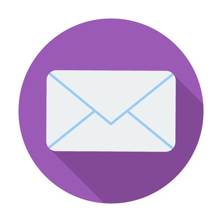 Envelope. Single flat color icon. Vector illustration.のイラスト素材