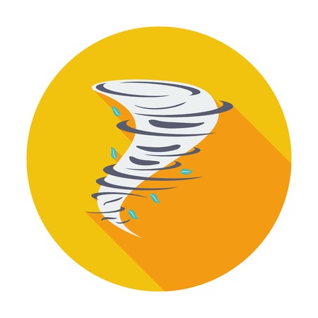 Tornado. Single flat color icon. Vector illustration.のイラスト素材