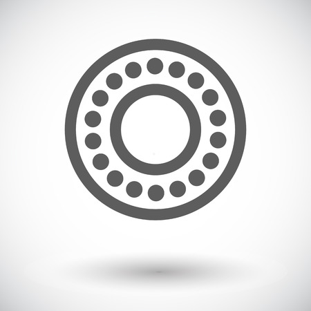 Bearing. Single flat icon on white backgroundのイラスト素材