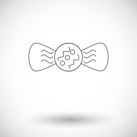 Candy. Single flat icon on white background. Vector illustration.のイラスト素材