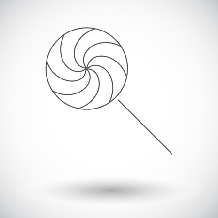 Candy. Single flat icon on white background. Vector illustration.のイラスト素材