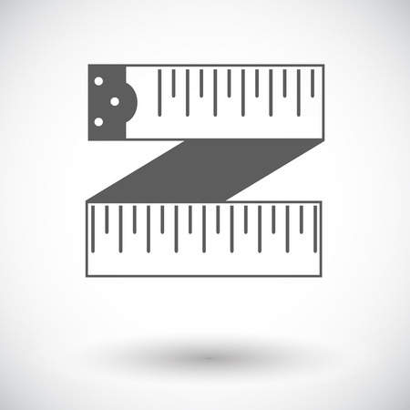 Centimetr. Single flat icon on white background. Vector illustration.のイラスト素材