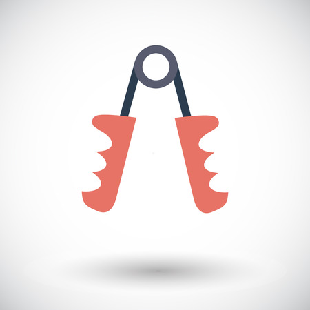 Hand expander. Single flat icon on white background. Vector illustration.のイラスト素材