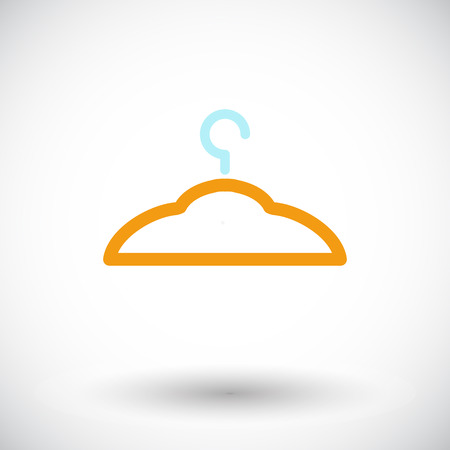 Hanger. Single flat icon on white background. Vector illustration.のイラスト素材