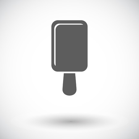 Ice cream. Single flat icon on white background. Vector illustration.のイラスト素材