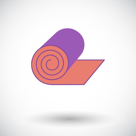 Camping mat. Flat vector icon for mobile and web applications. Vector illustration.のイラスト素材