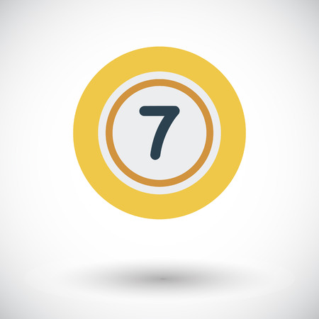 Lottery ball. Flat vector icon for mobile and web applications. Vector illustration.のイラスト素材