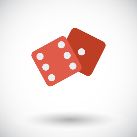 Craps. Flat vector icon for mobile and web applications. Vector illustration.のイラスト素材