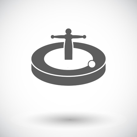 Roulette. Single flat icon on white background. Vector illustration.のイラスト素材