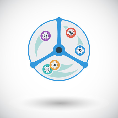 Lotteries. Flat vector icon for mobile and web applications. Vector illustration.のイラスト素材
