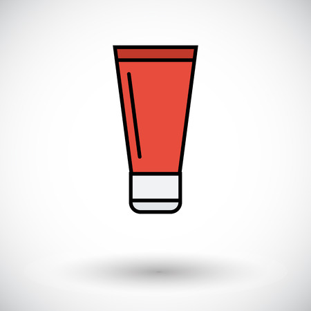 Tube. Flat icon on the white background for web and mobile applications. Vector illustration.のイラスト素材