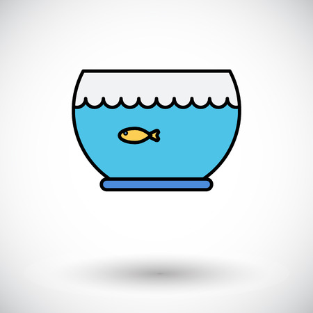 Aquarium icon. Flat vector related icon for web and mobile applications.のイラスト素材