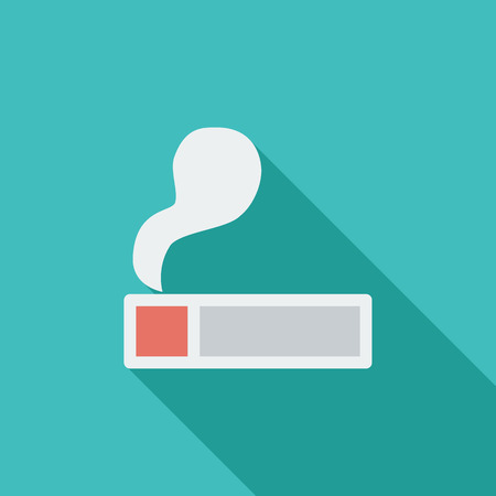 Lighter icon. Flat vector related icon with long shadow for web and mobile applications. のイラスト素材