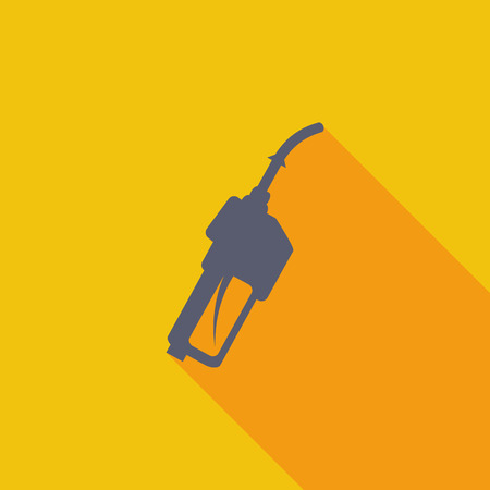 Refueling nozzle icon. Flat vector related icon with long shadow for web and mobile applicationsのイラスト素材