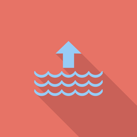 Edd icon. Flat vector related icon with long shadow for web and mobile applications. のイラスト素材