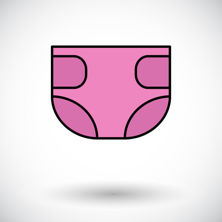 Diaper icon. Flat vector related icon for web and mobile applications. のイラスト素材