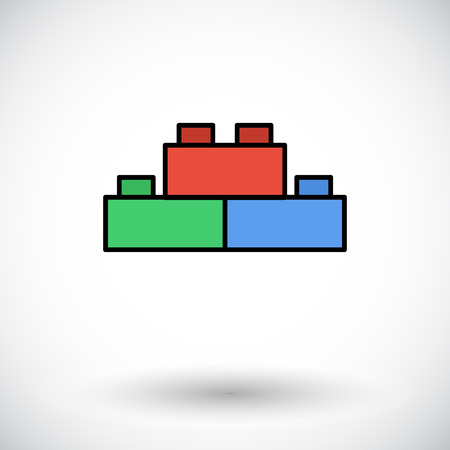 Building block icon.のイラスト素材